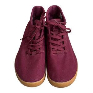 NOBULL High Top Canvas Trainer Cabernet Burgundy Gum Sole Mens 8.5 Womens 10